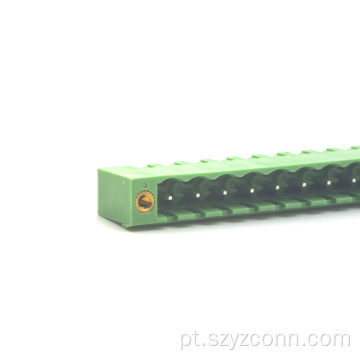 blocos de terminais Pluggable masculino 12P do passo de 5.08mm